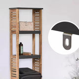 Acaciahout Hoge Badkamerkast 1 deur en 5 legplanken 30x38x170 cm