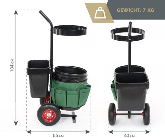 Westmann Tuinwagen Verrijdbaar WR01000 - Tuinkar met Wielen