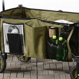 Strandwagen opvouwbaar met Tafel Afdekking - 5 zakken