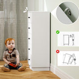 4goodz Ladenkast met 5 Laden 29 47 x 95 cm - Wit