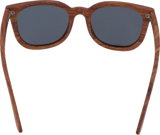 5one® Rome Kosso hout zonnebril met lens - zonnebril voor dames