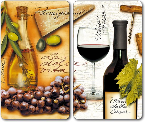 Kookplaat Afdekplaten Glas Italy Design - Voor Inductie & Keramisch – 2‑st.