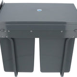 4cookz® Inbouw Prullenbak Duo 2 bakken Afvalscheiding 2x 20 liter - 34 cm breed