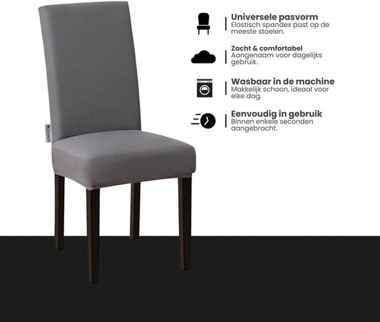Stoelhoezen - Eetkamerstoel Hoes - 6 Stuks - Bescherm stijlvol je stoelen