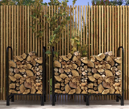Houtopslagrek 120x36x99 cm met Waterafstotende Hoes