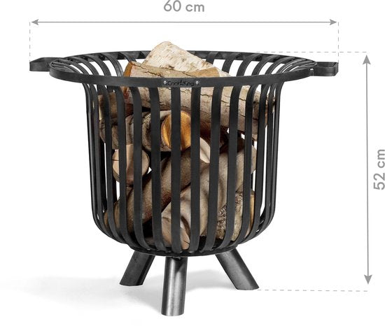 CookKing Vuurkorf - Zwart - Vuurkorf voor - Voor