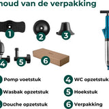 AKSA Home® WC Ontstopper - Gootsteenontstopper - Toilet Ontstopper - Ontstoppingsveer - Rioolontstopper - Groen
