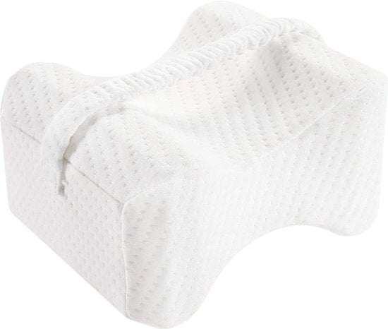 Kniekussen voor in Bed - Wit - Orthopedisch Kniekussen - Beenkussen - Zijslaapkussen - Zijslaap Kussen Voor In Bed - Heupklachten