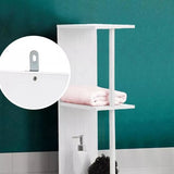 Badkamerkast Stockholm met 2 deuren en 2 legplanken 30x18x130 cm