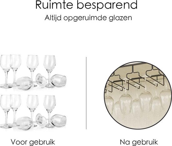 Ophangrek Wijnglazen - glazen - Wijnglazenhouder