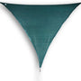 hanSe® Schaduwdoek Driehoek Waterdoorlatend 5x5x5 m Zonnedoek Groen