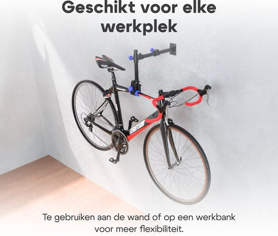 4toolz® Fiets Reparatie Beugel voor wand of werkbank - fiets montagestandaard 360⁰ Verstelbaar