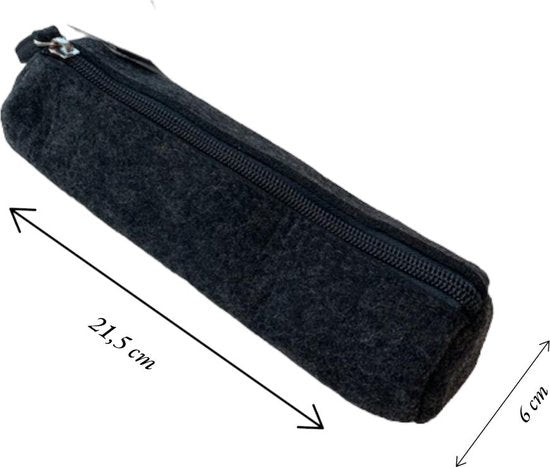 Etui - Zwart - Vilt - Opberger voor Pennen, Stiften en Scharen - Multifunctioneel - Pennenopberger