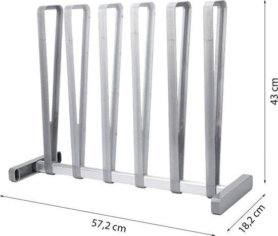 Laarzenrek - Grijs - 2 Stuks - Opbergen van 6 paar Laarzen of Schoenen - Laarzenrek voor Binnen en Buiten