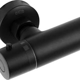 Luzzo® Flower Black Doucheset Thermostaatkraan met Glijstang - Zwart