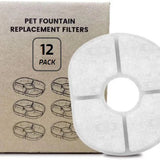 Ronde Drinkfontein Filters 12 stuks - Waterfontein - Kattenfontein filters