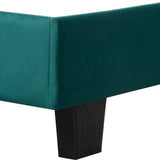 Bedombouw - Groen - 147x206x110cm - Bedombouw met Hoofdbord - De perfecte combinatie van comfort en stijl voor je slaapkamer