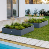 Herstera Garden® Plantenbak HG08978802 - Moestuin - 150x100x25 cm - Antraciet