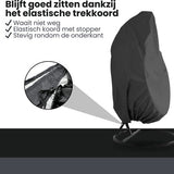Beschermhoes Hangstoel Egg - Zwart - 190 x 115 cm - Waterproof - Universeel model - Hoes van Egg Chair - Waterdichte Beschermer voor Egg Stoel met Standaard