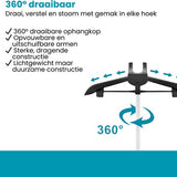 Kledingstomer Standaard met Handschoen – Verstelbare Stoomstandaard voor Kleding – 360° Draaibare Kledinghouder – Staande Kledinghanger voor Stomen & Ontkreuken