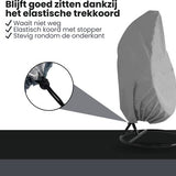 Beschermhoes Hangstoel Egg - Grijs - 190 x 115 cm - Waterproof - Universeel model - Hoes van Egg Chair - Waterdichte Beschermer voor Egg Stoel met Standaard