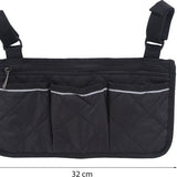 Rolstoeltas - Zwart - Armleuning Rolstoeltas - Waterafstotende Opbergtas voor Rolstoel - Rolstoel Organizer