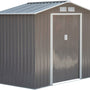4goodz Gereedschapsschuur Metaal 127x213x185 cm - Grijs