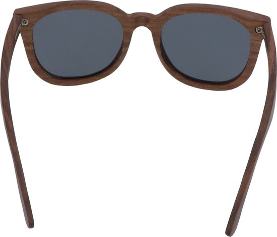 5one® Rome Walnut zonnebril met lens - houten dames zonnebril