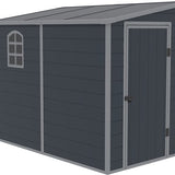 Westmann Kunststof Aanbouw Tuinschuur Hortus L -248x134x194cm - Grijs