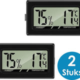 Mini Thermometer met Hygrometer - Incl - Hygrometer binnen - Thermometer binnen