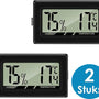 Mini Thermometer met Hygrometer - Incl - Hygrometer binnen - Thermometer binnen