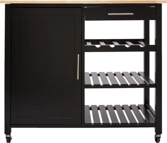 5Five® Luxe Grote houten Keukentrolley