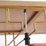 Ophangrek Wijnglazen - Goud - 18 glazen - 6 Rijen - Wijnglazenhouder - Ophangrek Wijnglazen - Wijnrek - Ophangrek - Glazenrek - Wijn Glas Rek - Wijnglas Houder - Wijnglazenhouder - Wijnglazen organizer - Glasophangrek - Wijnglas Rek
