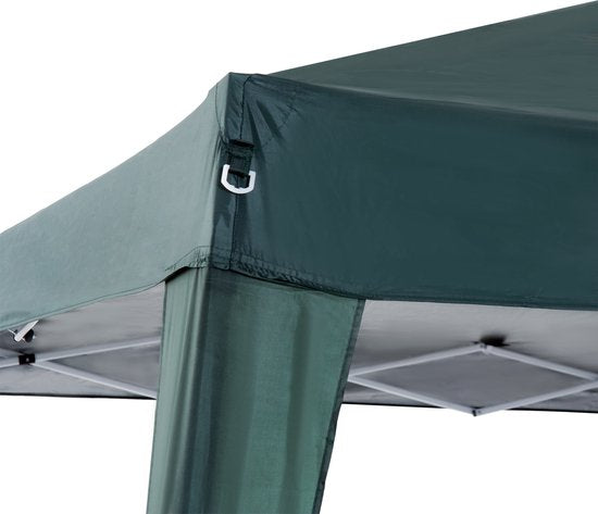 4goodz Opvouwbare Partytent 240x240 cm met Haringen - Groen
