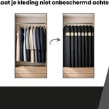 Kledinghoes - 10 stuks - 160x40 - Wit - Kledinghoezen - Kledinghoes Wit - Trouwjurkhoes - Kostumhoes