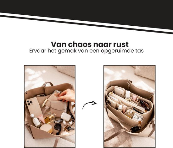 Handtas organizer - Bag in Bag - 11 ruime vakken - 17 9 Tasorganizer