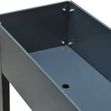 4goodz Plantenbak Hoog Staal - Verhoogd 100x30x80cm - Antraciet