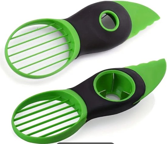 Sasemy® - Tools voor in de keuken - Set van 4 - #5 - Championsnijder, Keuken Gadget - Fruitsnijer - Keuken Accessoires - Kitchen Tools - Knoflook-en of gember rasp - Avocadosnijder - Citrussnijder - Sinterklaas cadeau - Kerst cadeau - Campinghulp