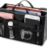 Handtas organizer - Bag in Bag - 11 ruime vakken - Zwart - 29 x 9 x 17 cm - Tasorganizer