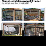 Transparant Afdekzeil 2x2,5m – Waterdicht PVC Zeil met Oogjes – Windbestendig Doorzichtig Zeil voor Overkapping, Tuin, Terras, Veranda & Carport – Versterkte Hoeken