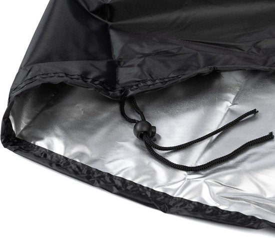 BBQ Hoes Waterafstotend en Rond - Zwart - 21 tot 25 inch - Ø98x115cm - Universeel - Geschikt voor Kamado, Big Green Egg en Grill Guru