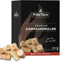 FireTech Premium Aanmaakkrullen - ca. 90 stuks 1kg - Lange Brandduur -Houtwol - Aanmaakwokkels - Aanmaakblokjes