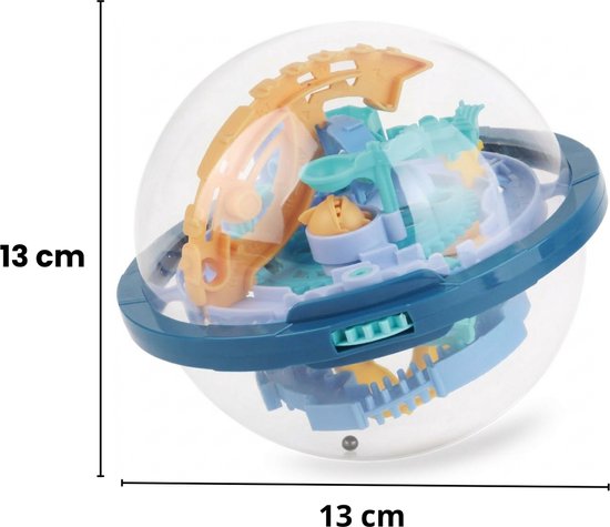 DMG Supply Maze Ball - 150 Levels - Puzzelbal - Breinbreker - Doolhofspel - Reisspel - Ø13 cm