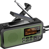 Noodradio Solar Opwindbaar - Powerbank Zonneenergie met - Noodpakket - Draagbare Radio