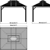 Sojag - SJ03500 - Paviljoen - Pergola - Partytent - 291 x 299 x 364 cm