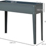 4goodz Plantenbak Hoog Staal - Verhoogd 100x30x80cm - Antraciet