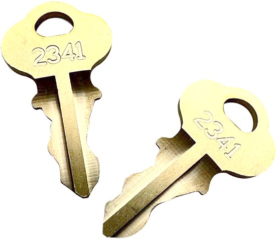 Messing Sleutel 2341 – Universele Reservesleutel voor Brievenbus, Kast en Sloten – Duurzaam & Nauwkeurig Geslepen