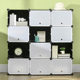 4goodz Schoenenkast Opbergbox met 12 Kubussen - Schoenenrek 850-169WT