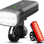 Vesfy Fietslampjes Set - Voorlicht & Achterlicht - USB Oplaadbaar - 1000 Lumen - Waterdicht IPX5 - Fietsverlichting voor Stadsfiets, MTB & Racefiets