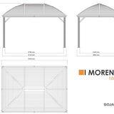 Sojag - SJ04400 - Paviljoen - Pergola - Partytent - 283 x 298 x 423 cm